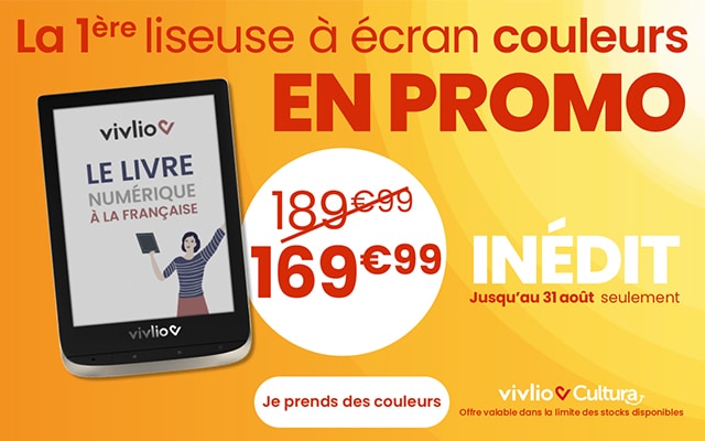 Promo liseuse vivlio color - cultura