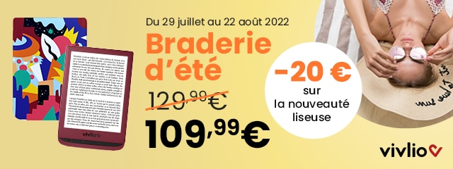 Braderie boulanger liseuse vivlio en promo