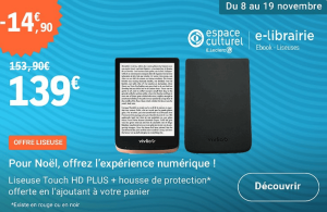 Liseuse en promo chez Leclerc : Touch HD Plus