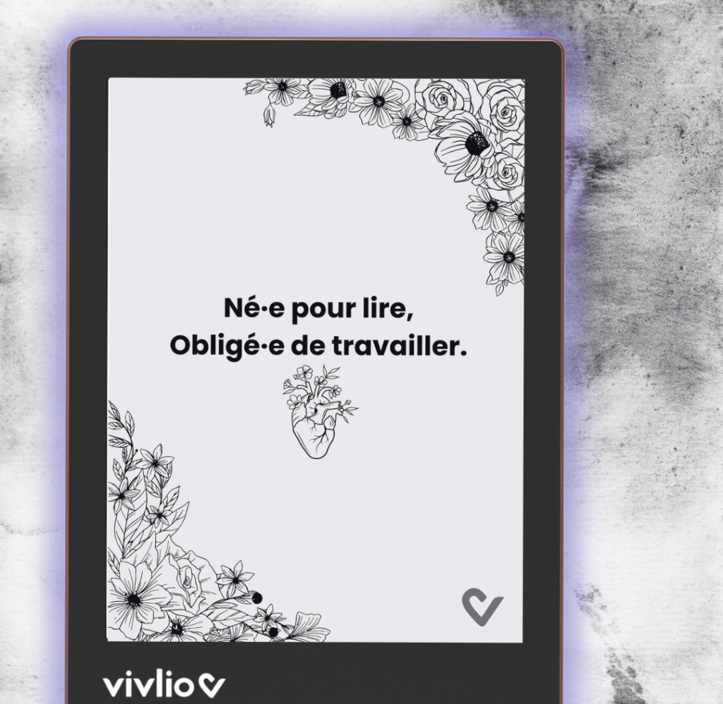 Fond d&rsquo;écran liseuse de mai : la lecture c&rsquo;est la vie !
