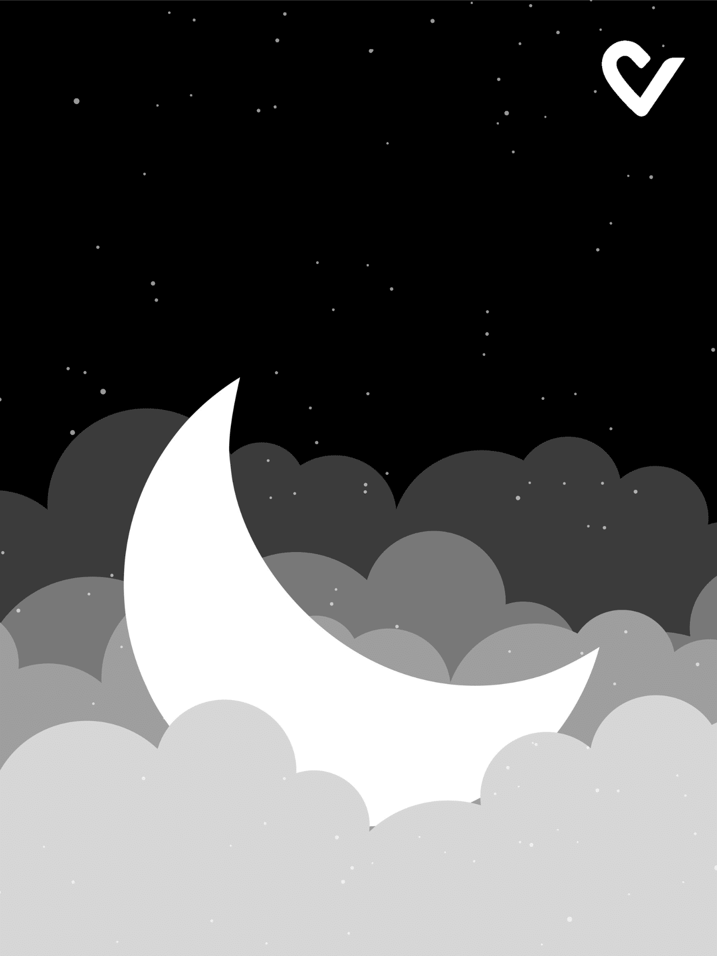 Écran de veille pour liseuse lune