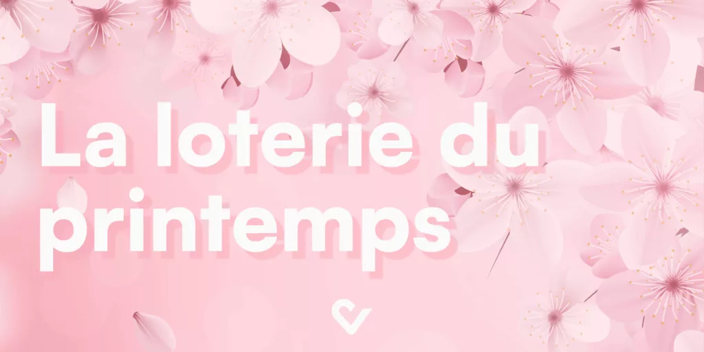 Loterie du printemps bannière