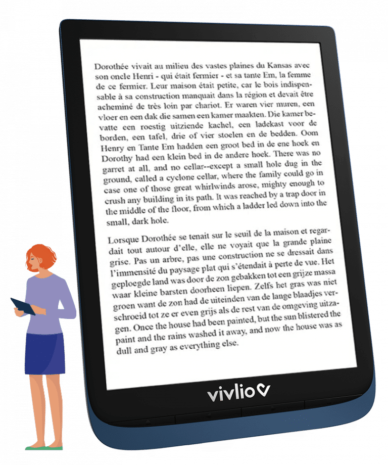 Ereaders from the french brand Vivlio Vivlio