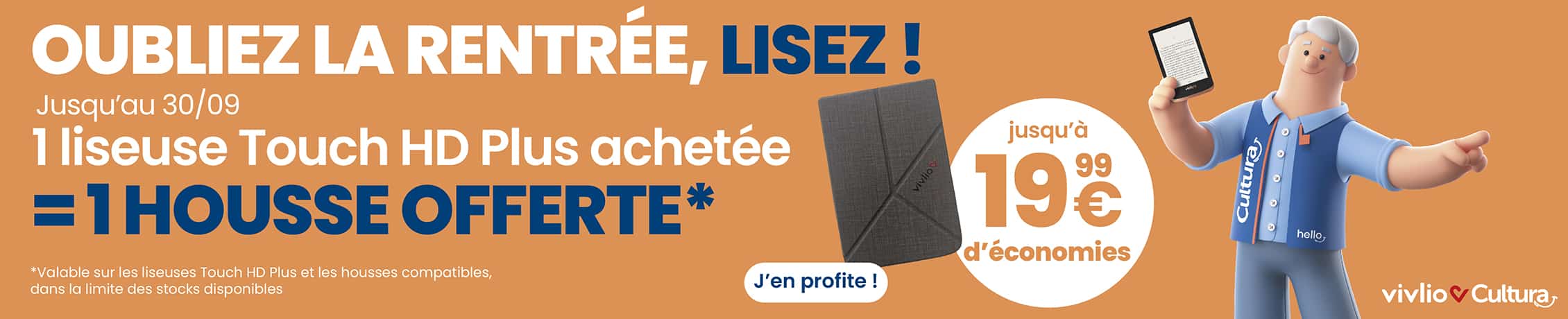 Promo Liseuse touch hd plus vivlio chez E.Leclerc