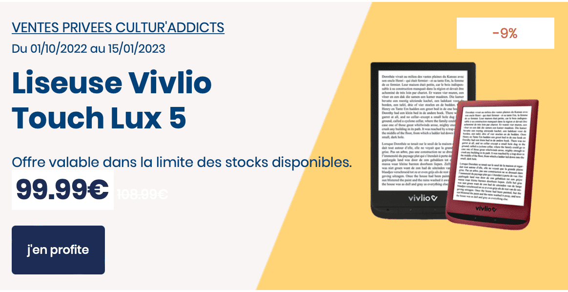 La liseuse française Vivlio Touch Lux 5 peut-elle contrer  et ses  liseuses Kindle?