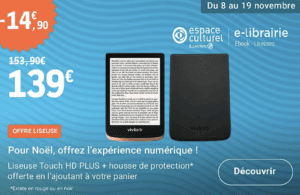 Liseuse en promo chez Leclerc : Touch HD Plus