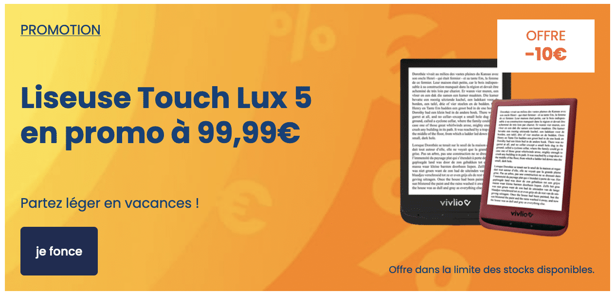 Promo Liseuse touch hd plus vivlio chez E.Leclerc