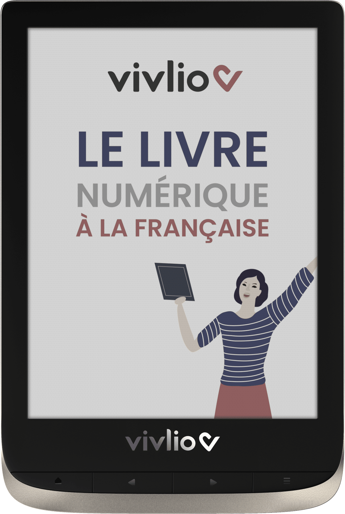 Liseuse eBook Vivlio Touch Lux 5 - Lecteur eBook - Linux 3.10.65 - 8 Go -  6 monochrome E Ink Carta (758 x 1024) - écran tactile - Logement microSD -  Wi-Fi - noir